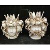 Rara coppia di Ceramiche di Caltagirone - Moro e Principessa - H 32 cm - Prima metà del 20° secolo - Sicilia