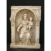 Madonna col Bambino - Edicola - Marmo Greco Thassos - 71 x 51 cm - Venezia - Periodo '700