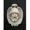 Bellissimo mascherone in pietra di Vicenza - Marte - 44 x 36 cm