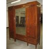 Three-door mahogany wardrobe from the early 1900s     