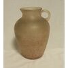 Vaso in vetro rosa opaco anni 60 