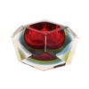 1960s Astonishing Red and Blue Ashtray or Catchall By Flavio Poli for Seguso. Made in Italy