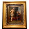 “Cristo alla colonna con San Pietro”, olio su rame XVII sec.