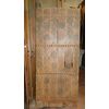 A ptir446 - African ethnic door, with bowed decorations. mis cm l 94 xh 217     