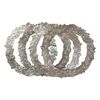 Set of 4 silver-plated leaf plates - O / 1790.     