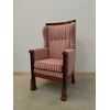 Empire armchair in walnut full column - period 800 - throne high chair     