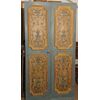 Bella porta napoletana dipinta a tempera con motivi Luigi XV