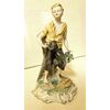 Statuetta capodimonte in ceramica dipinta a mano firmata Volta
