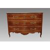 Louis XV chest of drawers in walnut Parmesan
