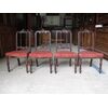 Group of four Louis Lewis chairs in walnut to be restored - half of the 19th century     