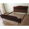 Vintage double bed 50 years 60 - rosewood with inlays - modernism - beautiful!     