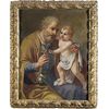 "San Giuseppe con bambino" olio su tela di scuola roma