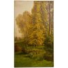 Grande dipinto antico paesaggio Primavera- Estate, adatto anche come porta scorrevole - O/7362