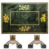 Scagliola top on a pair of antique bases for a coffee table     