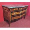 Chest of drawers with marble Walnut plated
