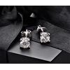 Platinum Earrings with Diamonds 1 ct. in total.