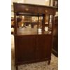 Antique French sideboard from the 1800s Empire style in mahogany feather     