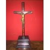 Bronze Christ of 1700 cm14x13, cross size: 40x13 cm