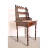 Delightful antique writing desk / small table in Emilian walnut Louis Philippe 1850. Antiques