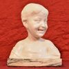 MARBLE SCULPTURES, BUST OF A BOY, SIGNED PUGI, STATUE OF THE END OF 800. (STMA44)