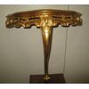 Antique style golden console table. Vintage     