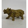 Nice Rhinoceros In Gilded Bronze - Spain, c. 1960