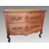 Louis XV chest of drawers inlaid Haute Savoie in walnut     