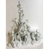 Imposing Sculptural Group in Shower Porcelain - C. 1860     