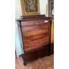 Mahogany secretary with rosewood interior     