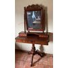 Biedermaier dressing tables in mahogany and mahogany feather     