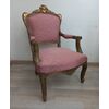Louis XV lacquered and gilded armchair - eighteenth century - 700 - small armchair - pair available!     