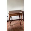 Rectangular mahogany coffee table with drawer with inlays     