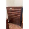 Comoncino with 5 moved drawers in mahogany     