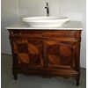 Code 0075-Mobile Toilet Bathroom with sink walnut early 1900
