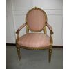 Code 0958 Antique Louis XVI armchair in golden wood fine1700/inizio1800