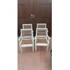 4 armchairs + 2 lacquered tables in Loui...