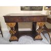 Spanish console in mahogany and rosewood feather rich in inlays