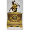 Table clock in gilded and burnished bronze, Napoleon III period, France