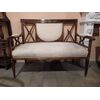 Divanetto austriaco con applicazioni in bronzo epoca primi del '900
