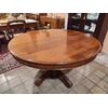 Extendable table in walnut and briar from the Napoleon III era