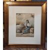 Technical watercolor painting depicting a Young Girl - mid 19th century