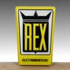 Vintage 1950s illuminated Rex advertising sign     
