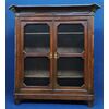 Walnut display cabinet with 2 open doors - Italy 19th century     