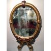 GOLDEN MIRROR WITH POLYCHROME FLOWERS - XVII CENTURY     