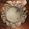 SMALL ROUND MIRROR IN SILVER METAL - LUIGI FILIPPO     