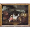 Cacciagione con cane, Baldassarre De Caro, XVIII secolo, OIio su tela