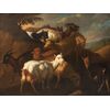Painting depicting goats, circle of Francesco Londonio (1723 - 1783)     