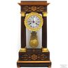 Antique Pendulum Clock Portico Carlo X in inlaid rosewood - period 800     