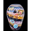 Heavy sommerso glass vase with polychrome inclusions and murrine.Barovier and Toso manufacture.Murano.     