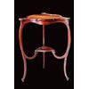 Antique Edwardian triangular coffee table from the early 1900s in mahogany     